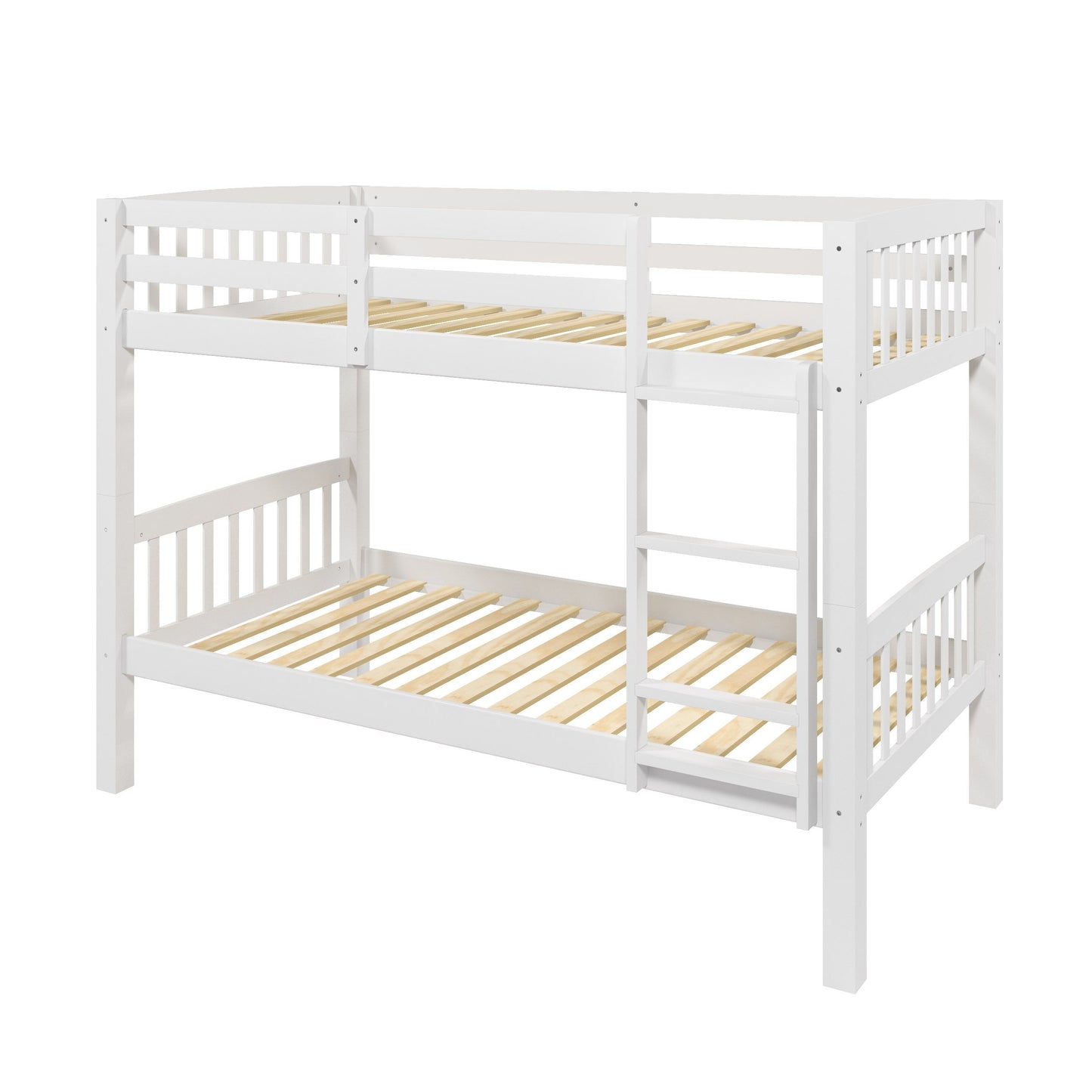 white Wooden Bunk Bed Dakota Collection product image by CorLiving#color_white