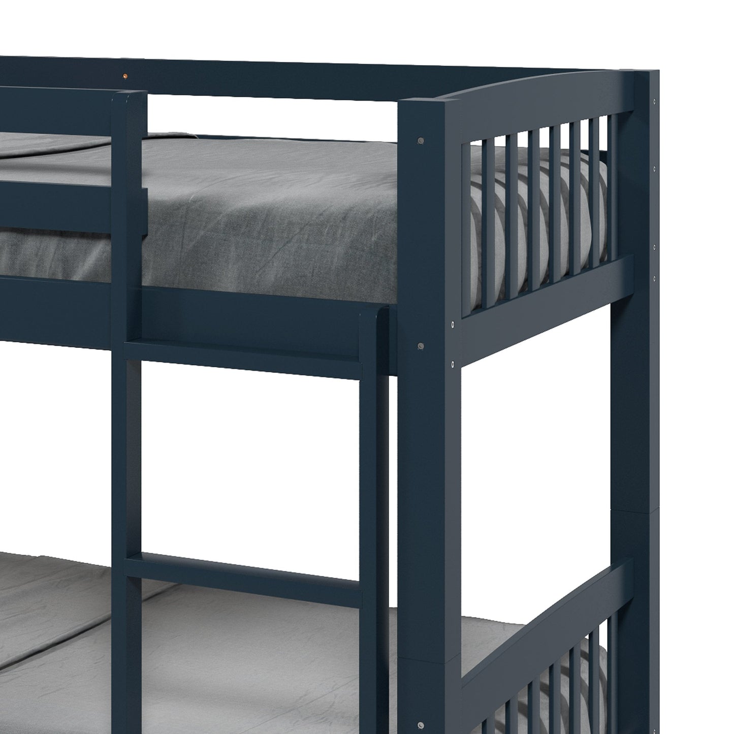 navy blue Wooden Bunk Bed Dakota Collection detail image by CorLiving#color_navy-blue