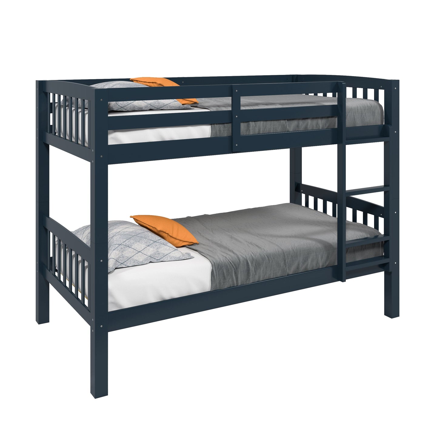 navy blue Wooden Bunk Bed Dakota Collection product image by CorLiving#color_navy-blue