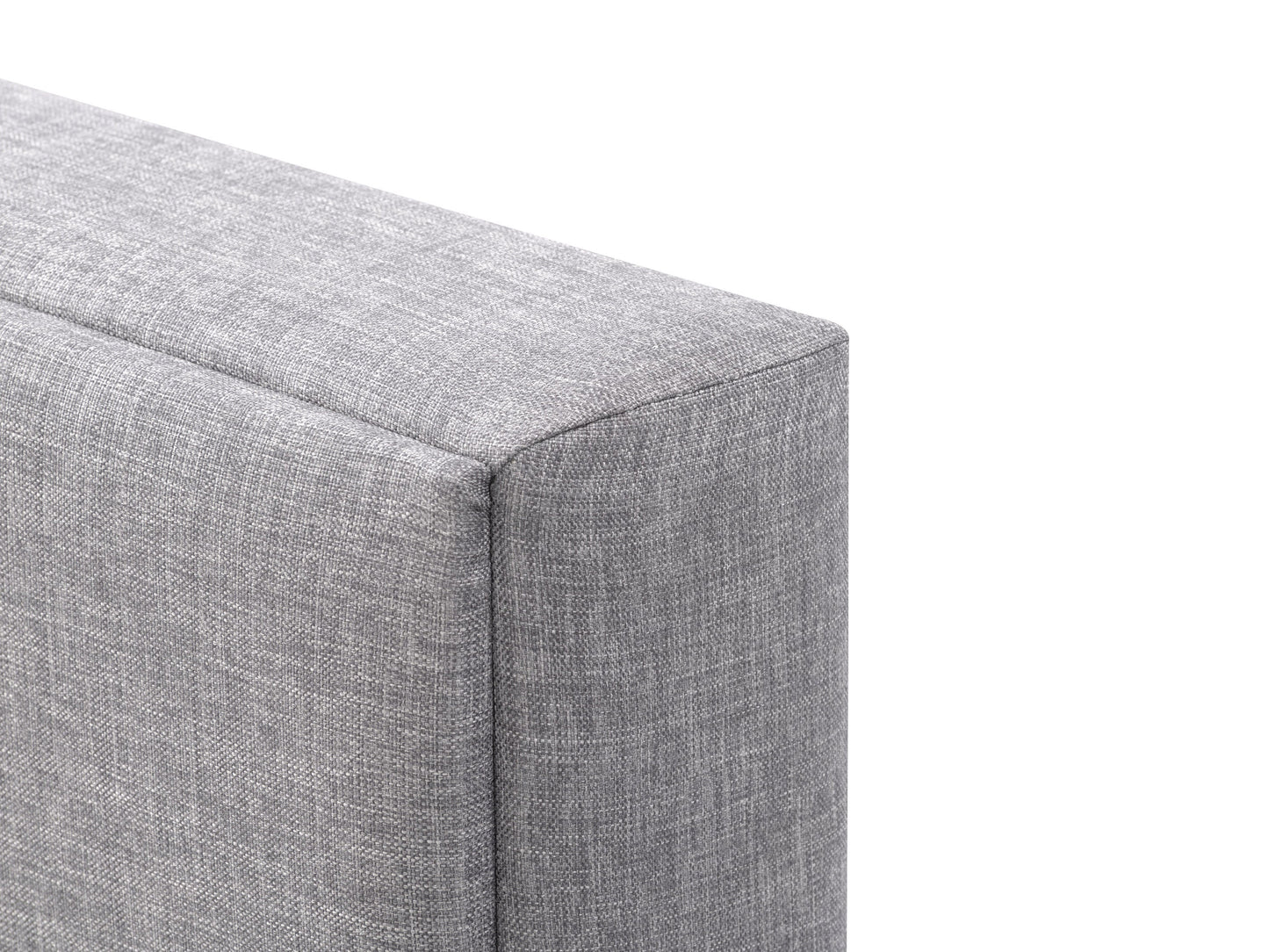grey Upholstered King Bed Bellevue Collection detail image by CorLiving#color_bellevue-light-grey