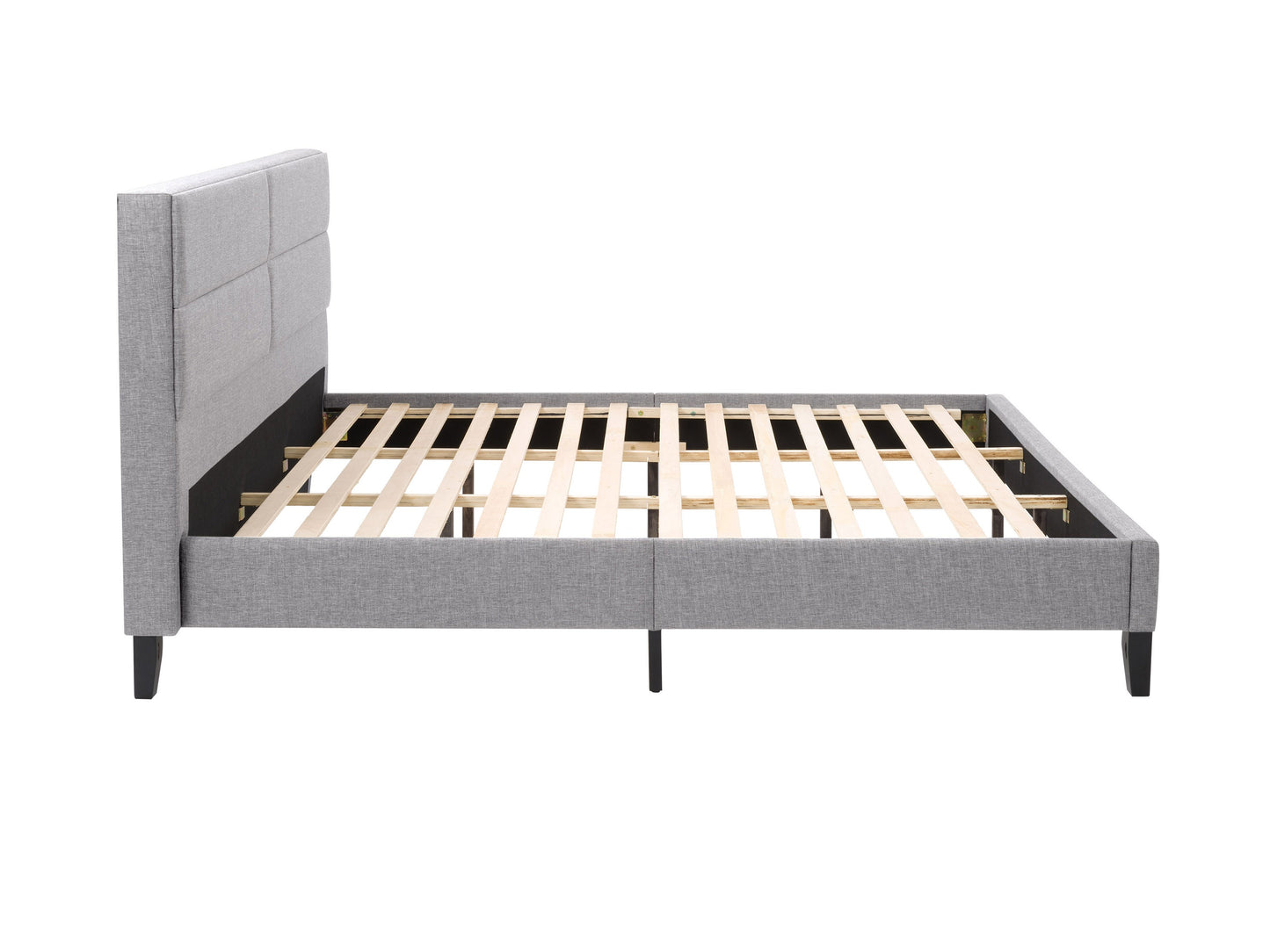 grey Upholstered King Bed Bellevue Collection product image by CorLiving#color_bellevue-light-grey