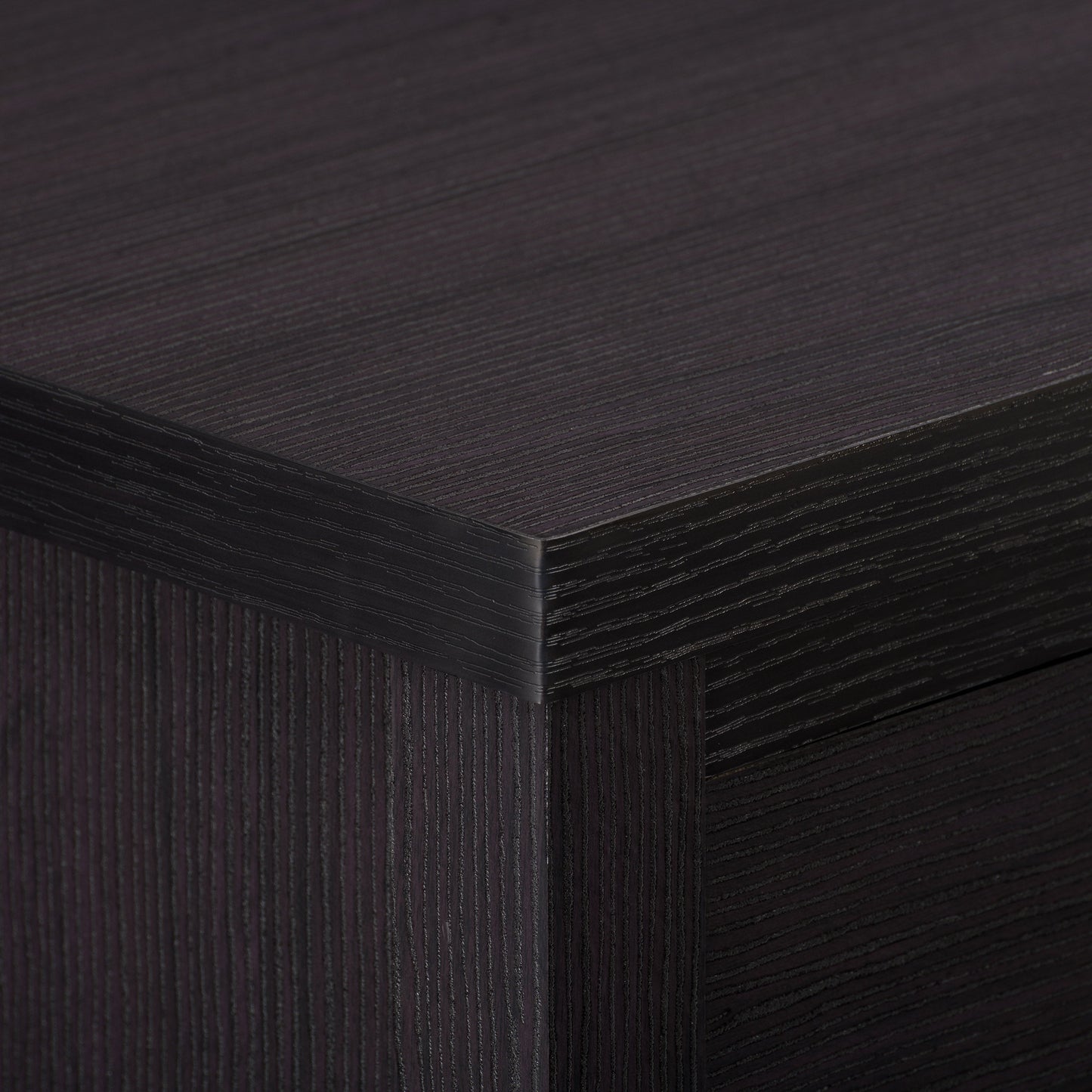 black 2 Drawer Night Stand Boston Collection detail image by CorLiving#color_black