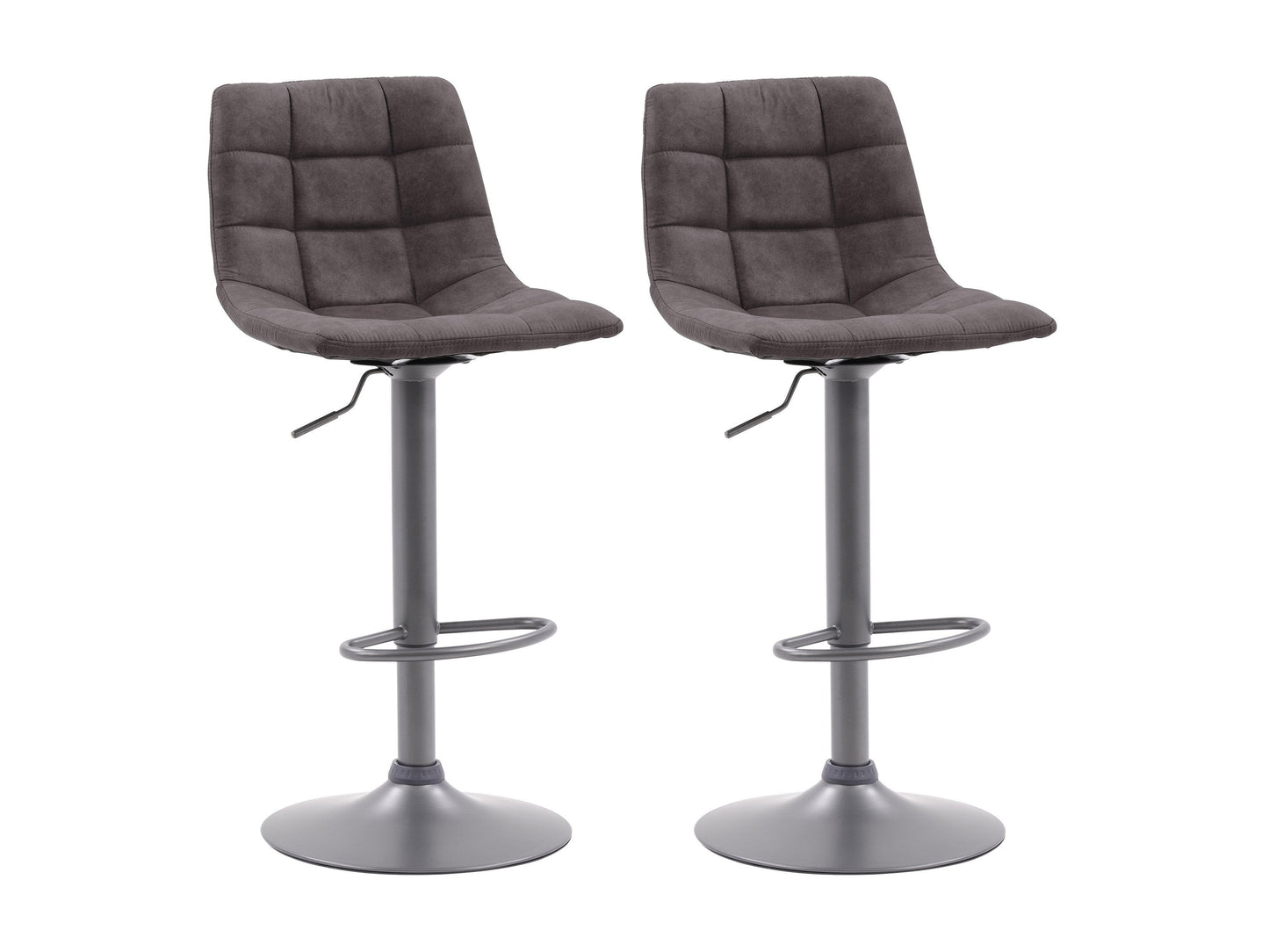 distressed grey Swivel Bar Stools Set of 2 Palmer Collection product image by CorLiving#color_distressed-grey