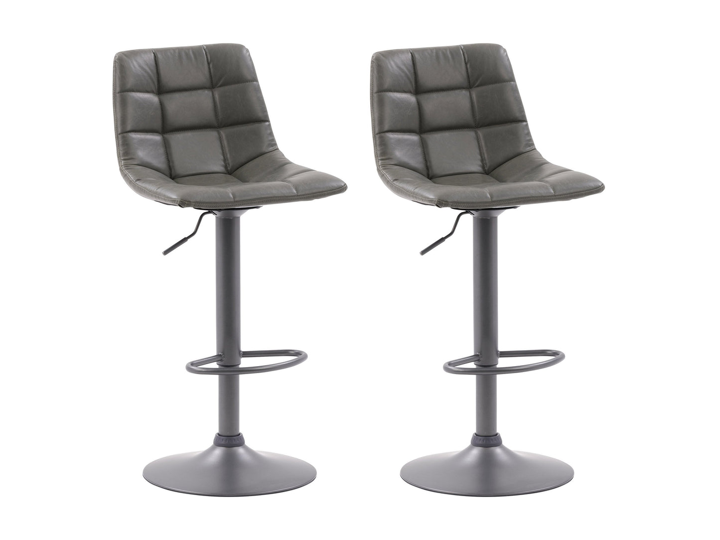 grey Swivel Bar Stools Set of 2 Palmer Collection product image by CorLiving#color_grey
