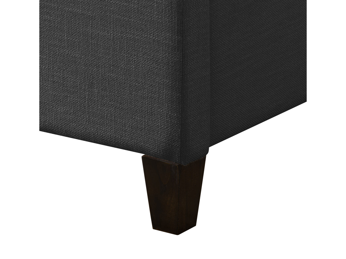 dark grey Upholstered King Bed Florence Collection detail image by CorLiving#color_dark-grey