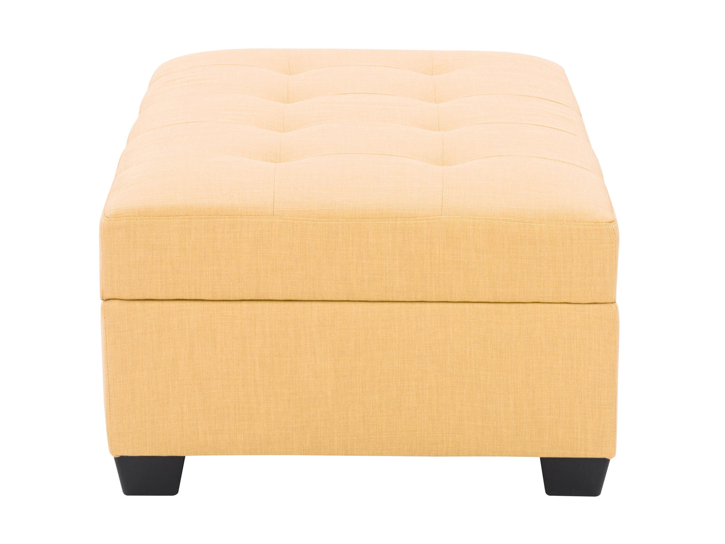 yellow Tufted Storage Bench Antonio Collection product image by CorLiving#color_antonio-yellow