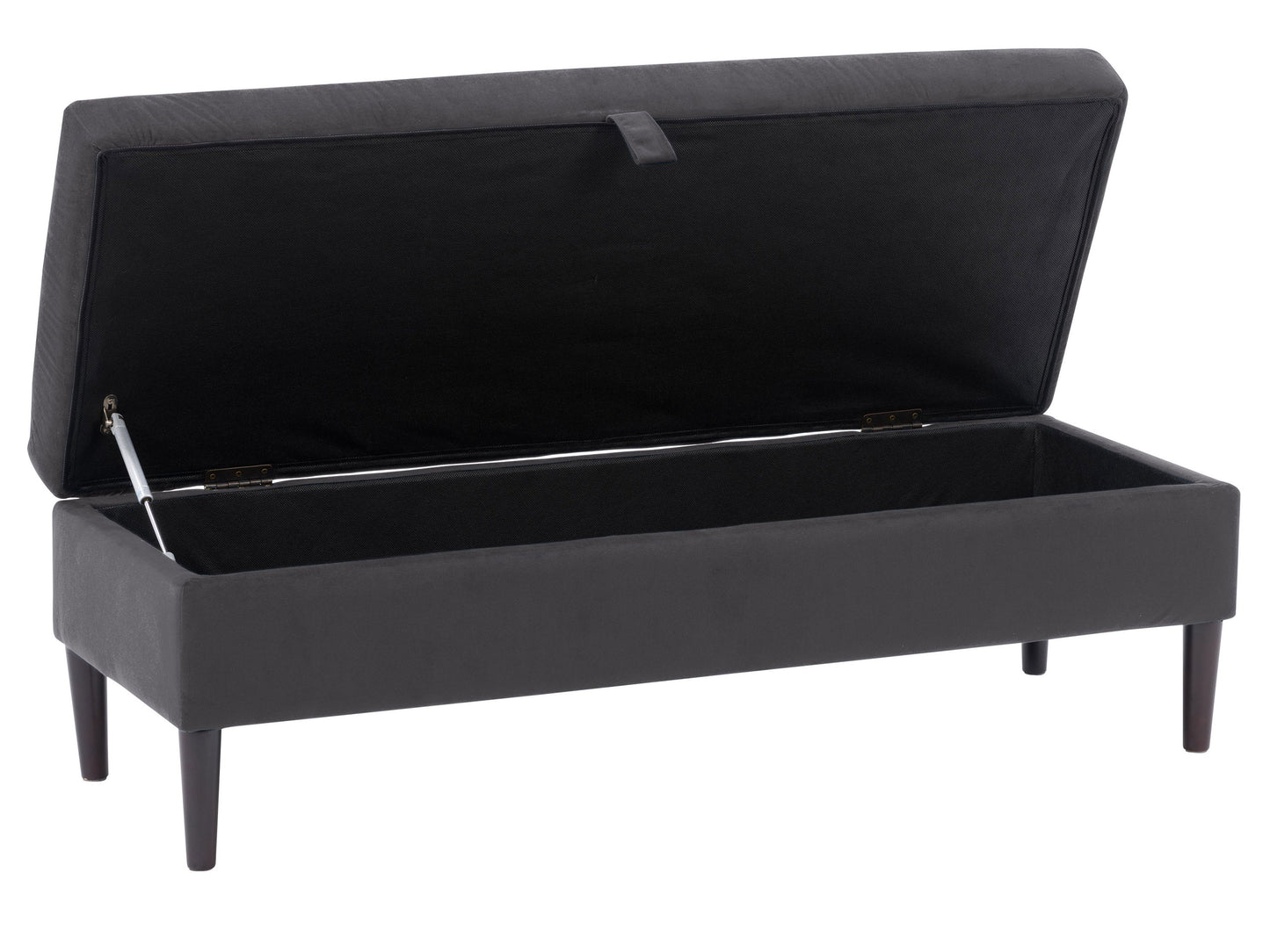 dark grey Velvet Storage Bench Perry Collection product image by CorLiving#color_perry-dark-grey