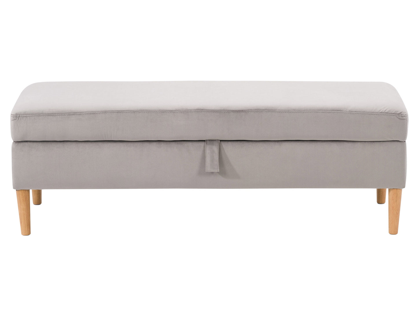 light grey Velvet Storage Bench Perry Collection product image by CorLiving#color_perry-light-grey