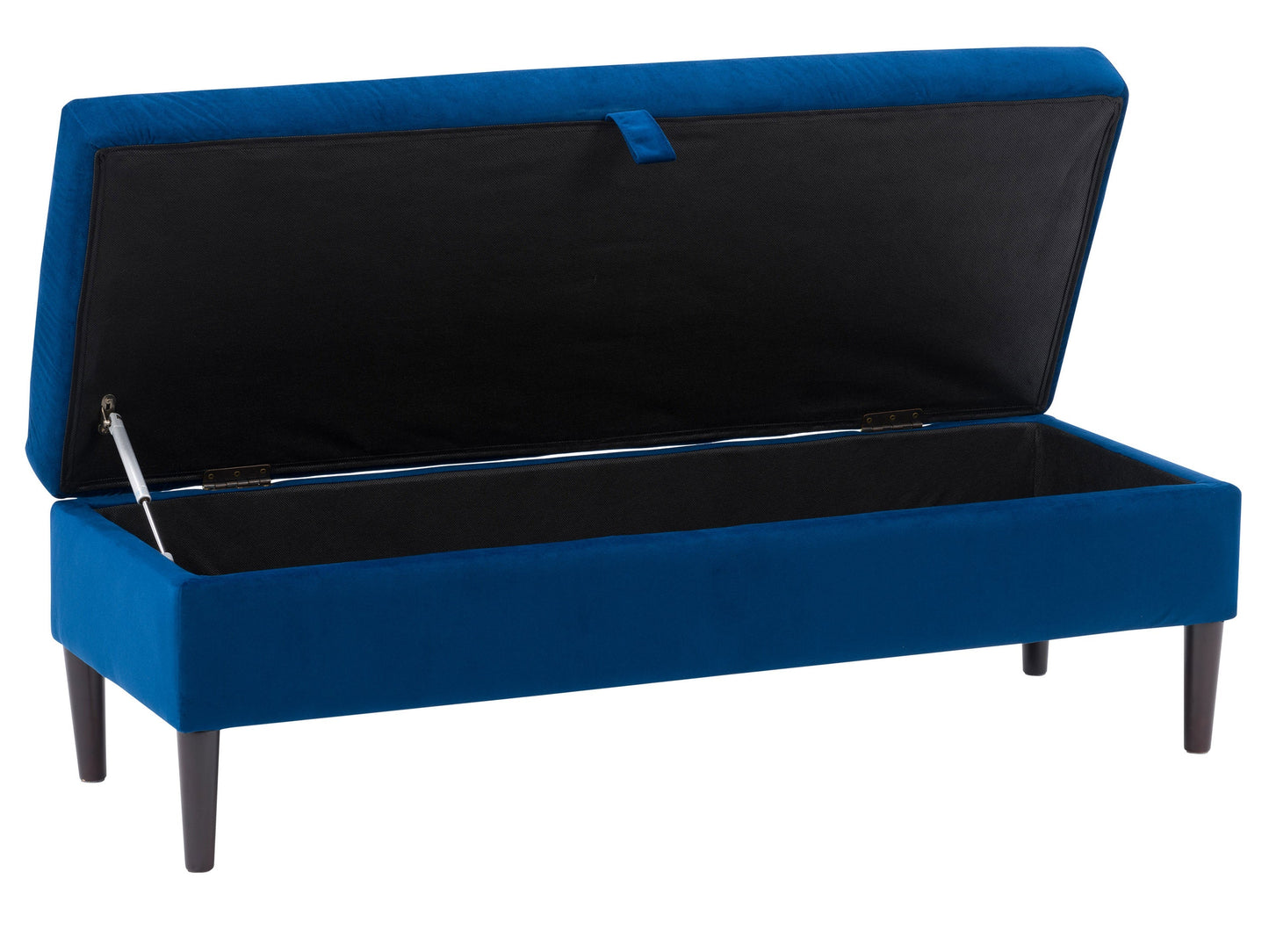 blue Velvet Storage Bench Perry Collection product image by CorLiving#color_perry-blue