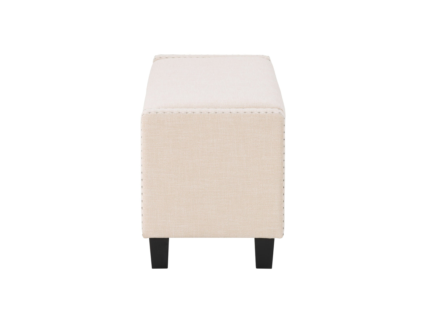 beige End of Bed Storage Bench Luna Collection product image by CorLiving#color_luna-beige