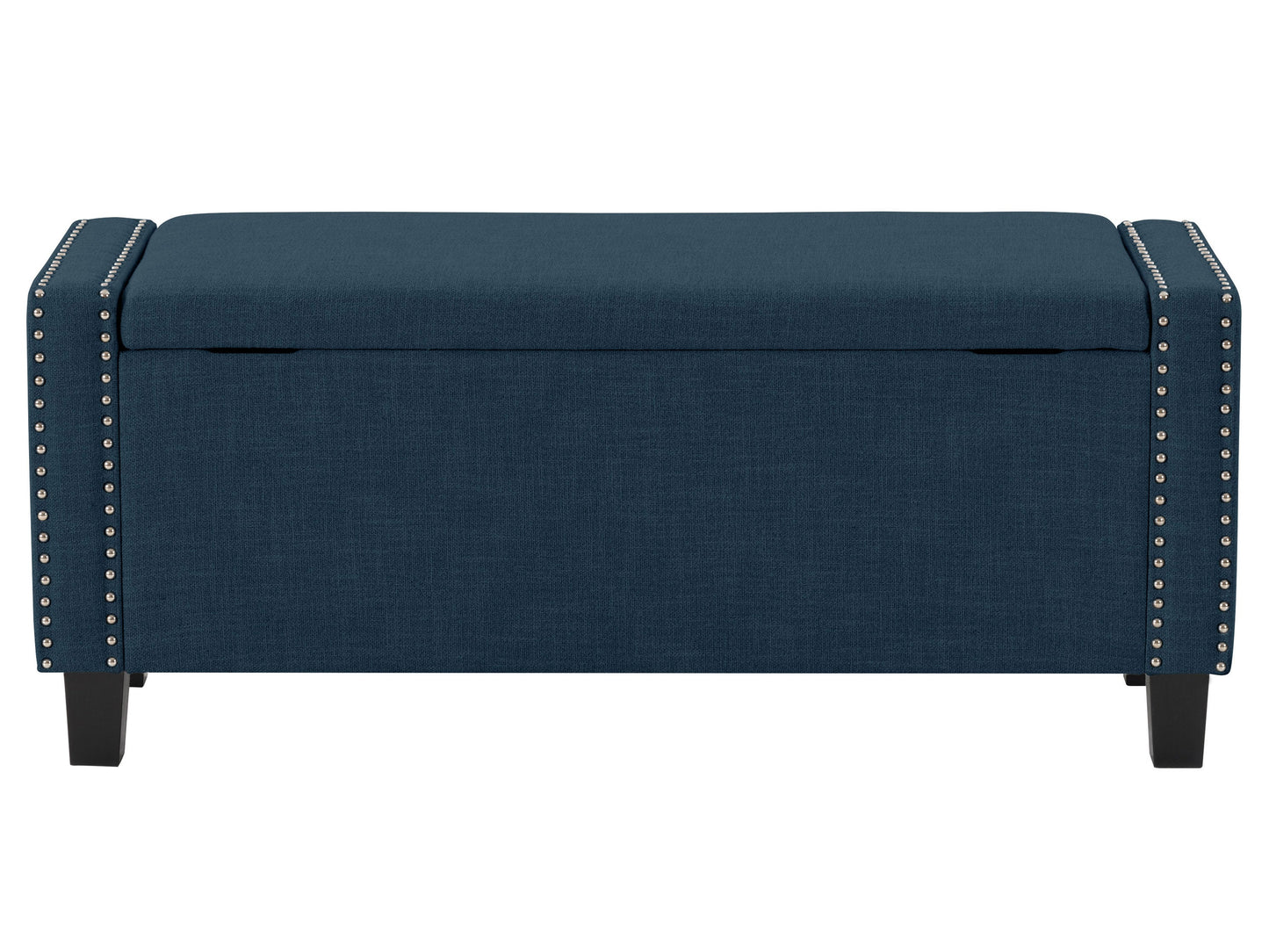 navy blue End of Bed Storage Bench Luna Collection product image by CorLiving#color_luna-navy-blue