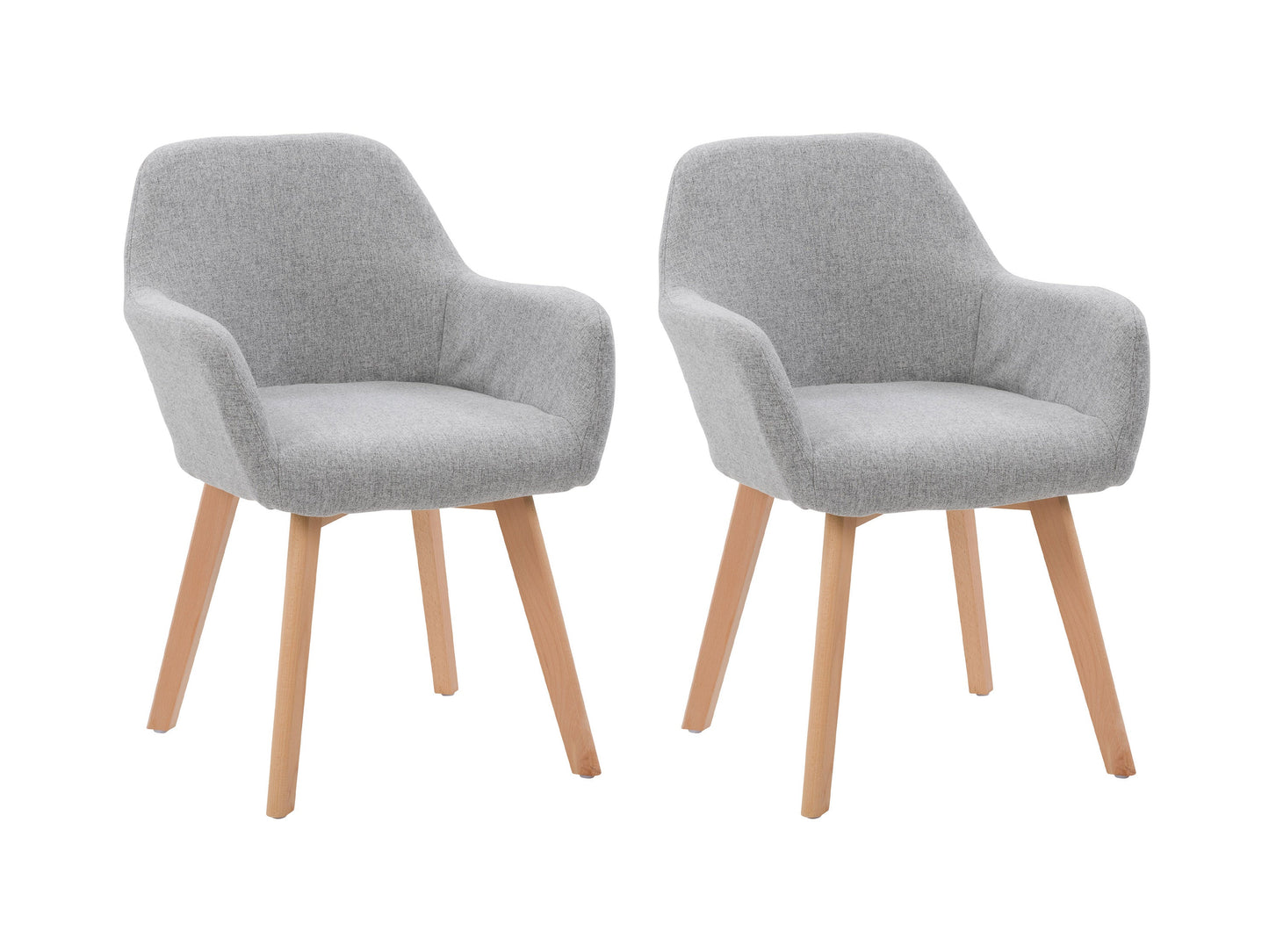 light grey Dining Chairs, Set of 2 Aaliyah Collection product image by CorLiving#color_light-grey