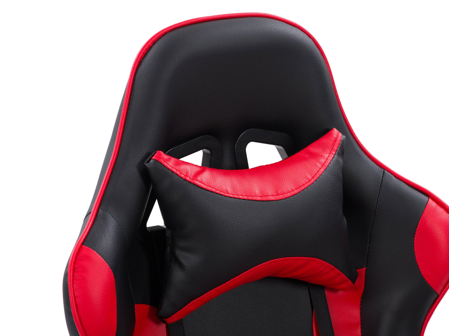 black and red Reclining Gaming Chair Ravagers Collection detail image by CorLiving#color_black-and-red