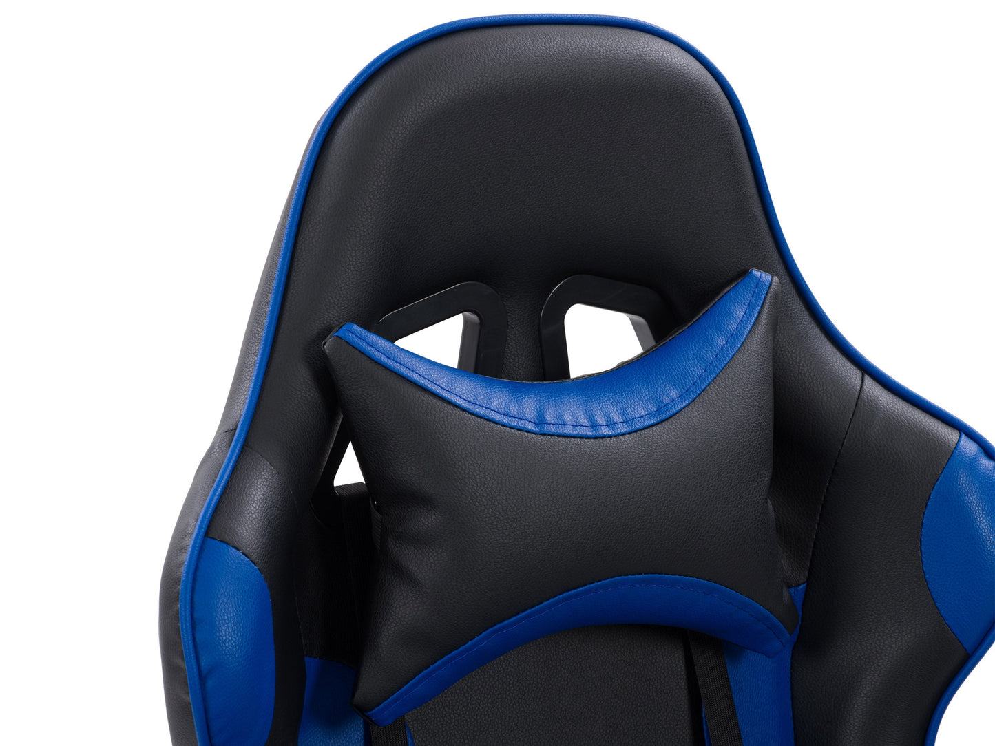 black and blue Reclining Gaming Chair Ravagers Collection detail image by CorLiving#color_black-and-blue