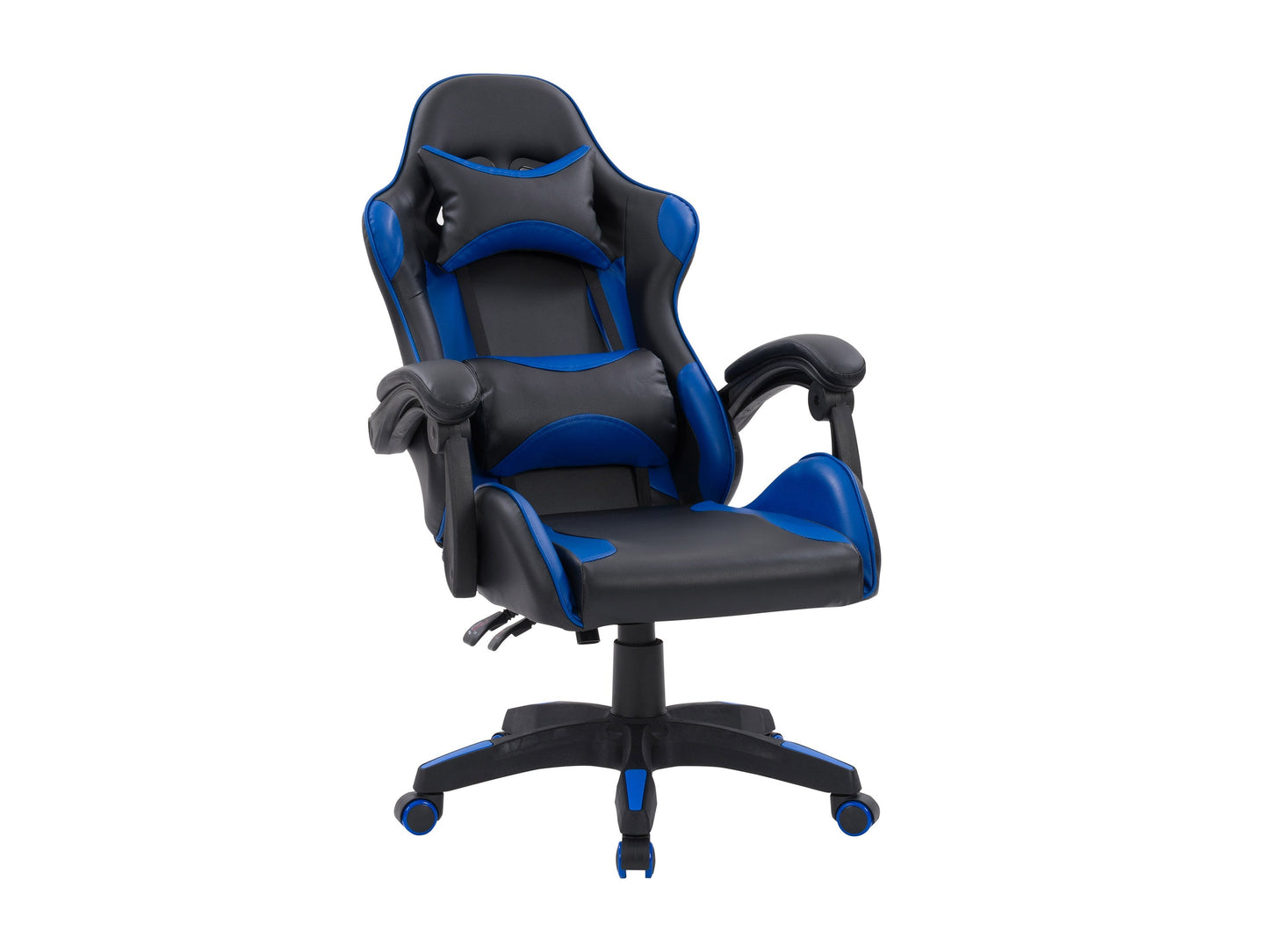 black and blue Reclining Gaming Chair Ravagers Collection product image by CorLiving#color_black-and-blue