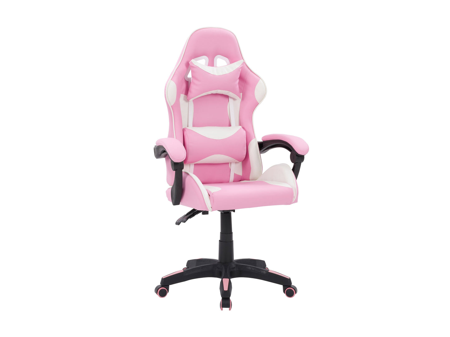 pink and white Reclining Gaming Chair Ravagers Collection product image by CorLiving#color_pink-and-white