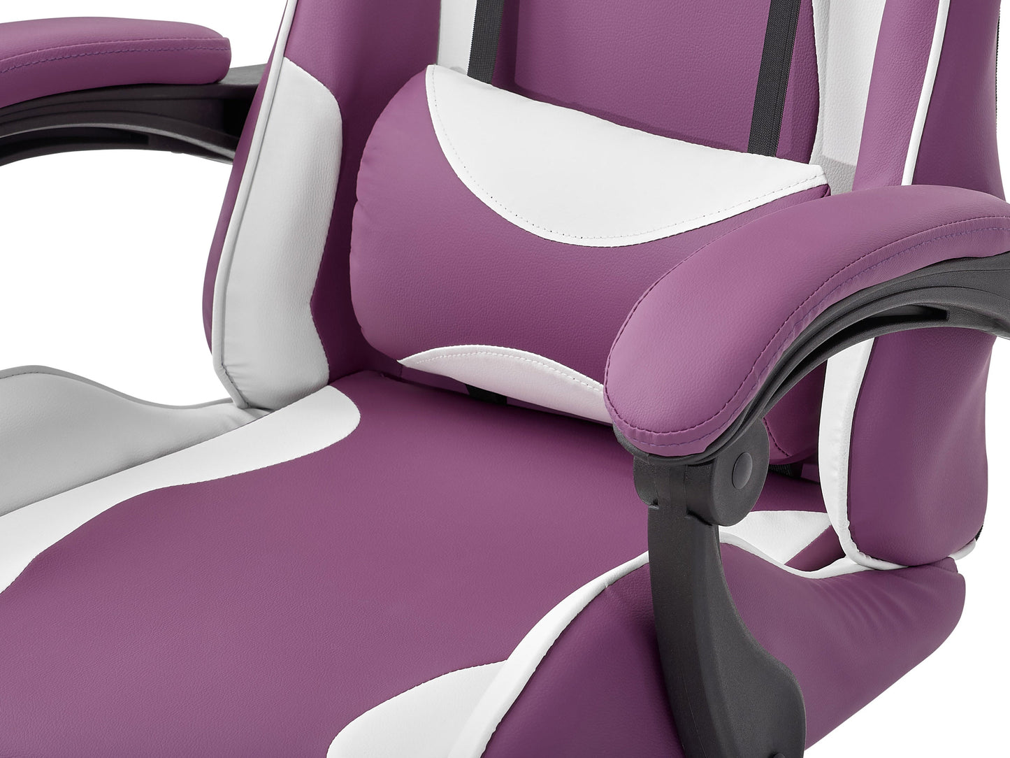 purple and white Reclining Gaming Chair Ravagers Collection detail image by CorLiving#color_purple-and-white