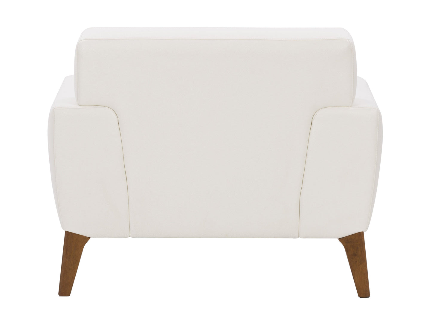 white Faux Leather Accent Chair London Collection product image by CorLiving#color_london-white