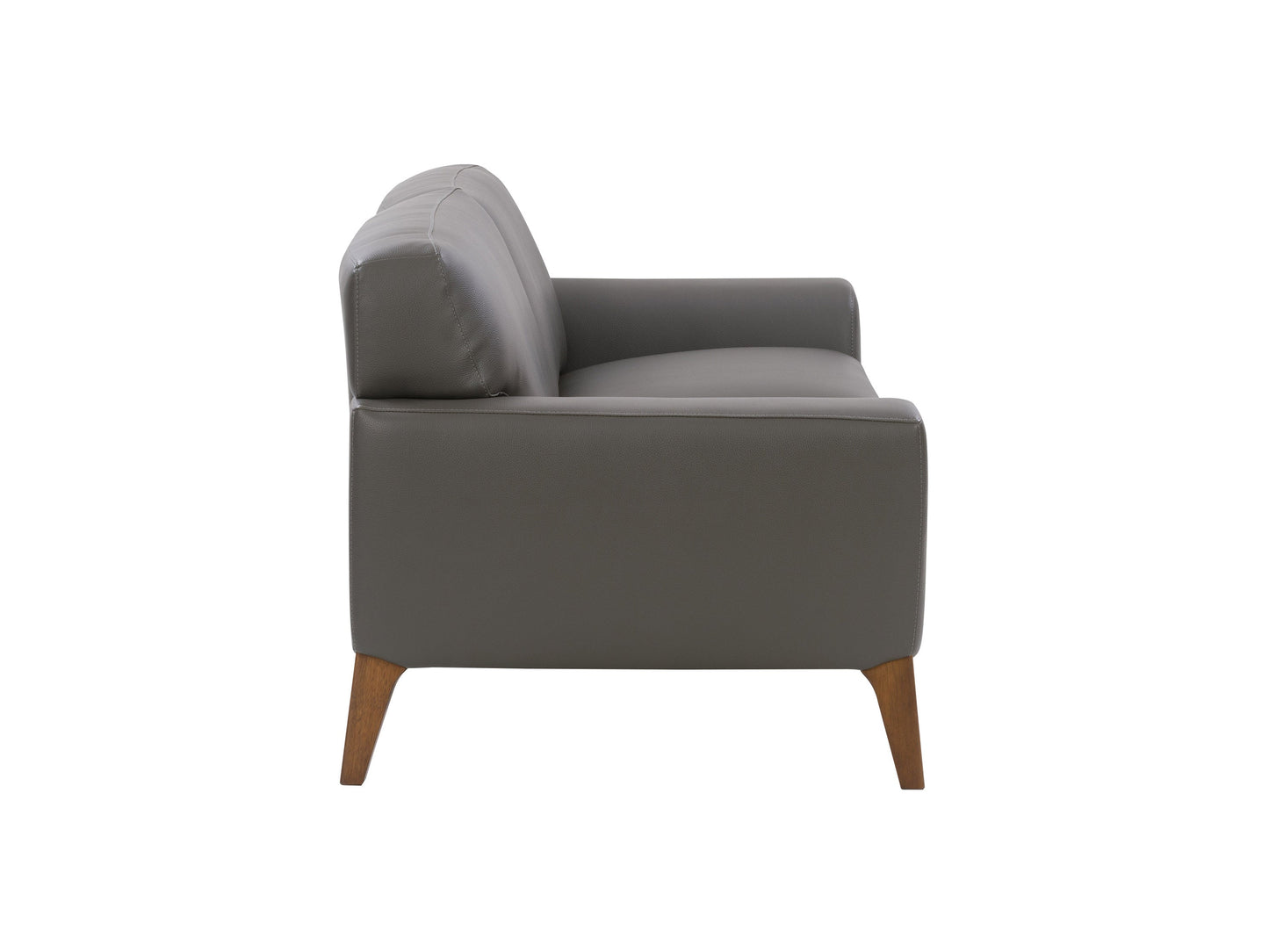 grey Faux Leather Sofa London collection product image by CorLiving#color_grey