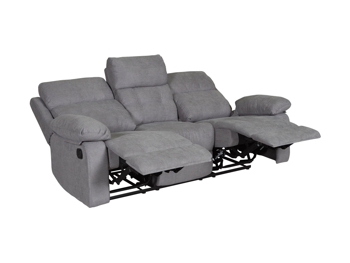 grey 3 Seater Recliner Sofa Oren Collection product image by CorLiving#color_grey