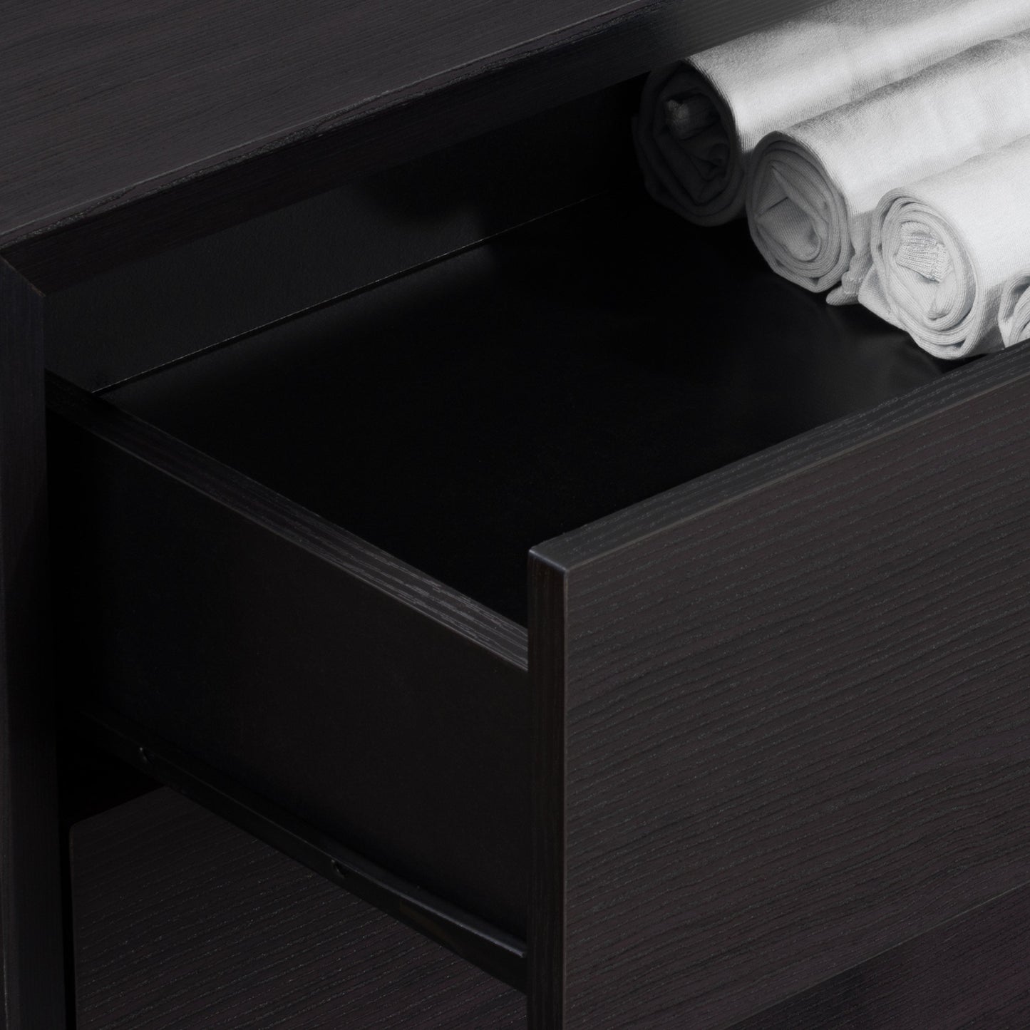 black oak 8 Drawer Dresser Newport Collection detail image by CorLiving#color_black-oak