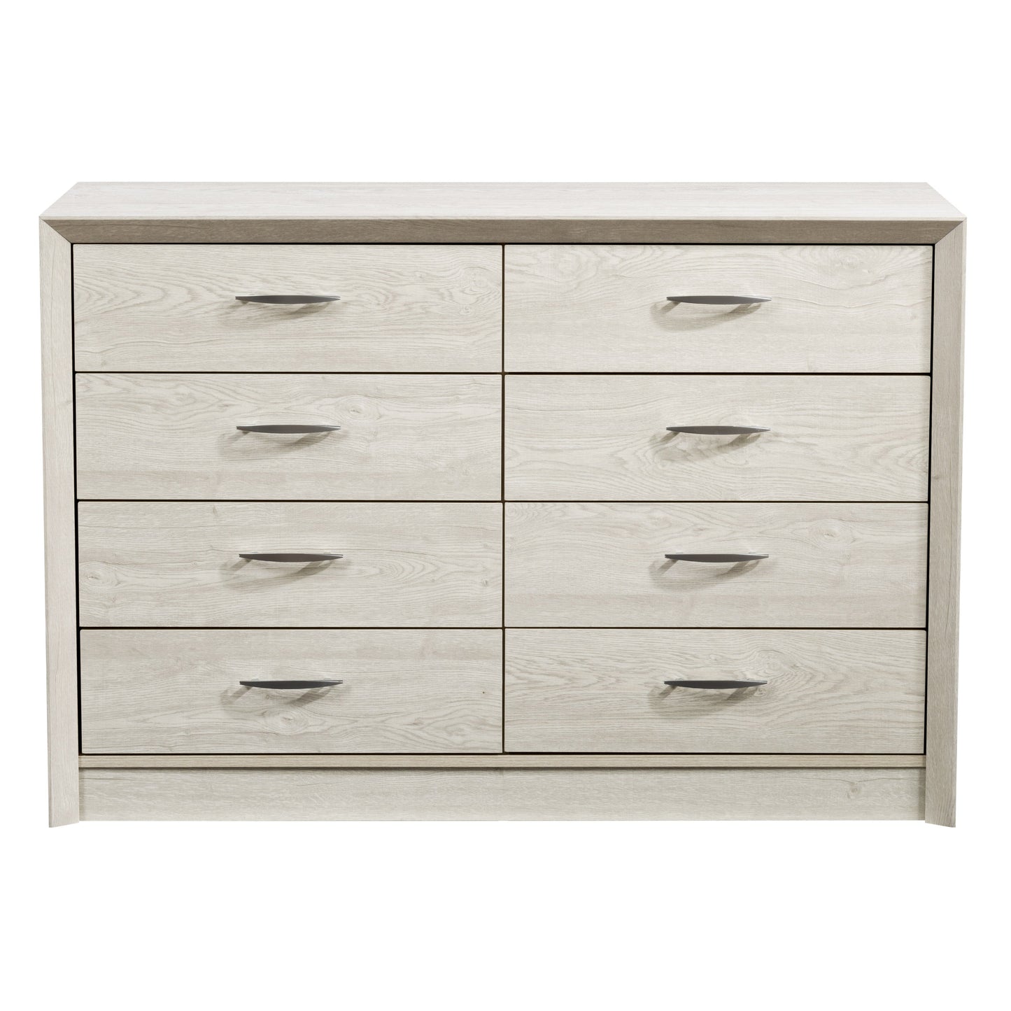 white washed oak 8 Drawer Dresser Newport Collection product image by CorLiving#color_white-washed-oak
