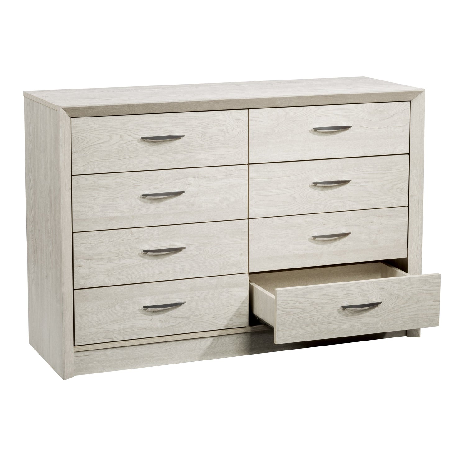 white washed oak 8 Drawer Dresser Newport Collection product image by CorLiving#color_white-washed-oak