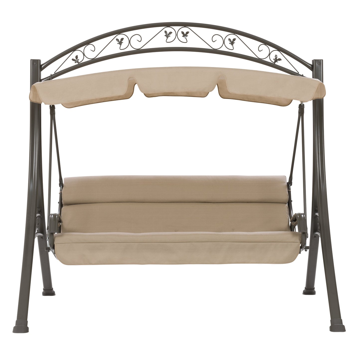 beige Patio Swing With Canopy Nantucket Collection product image by CorLiving#color_beige
