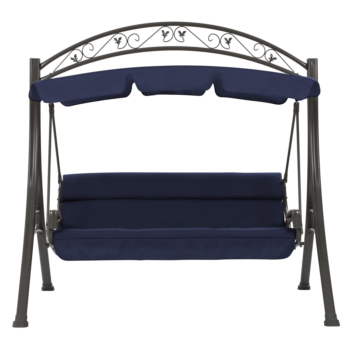 navy blue Patio Swing With Canopy Nantucket Collection product image by CorLiving#color_navy-blue