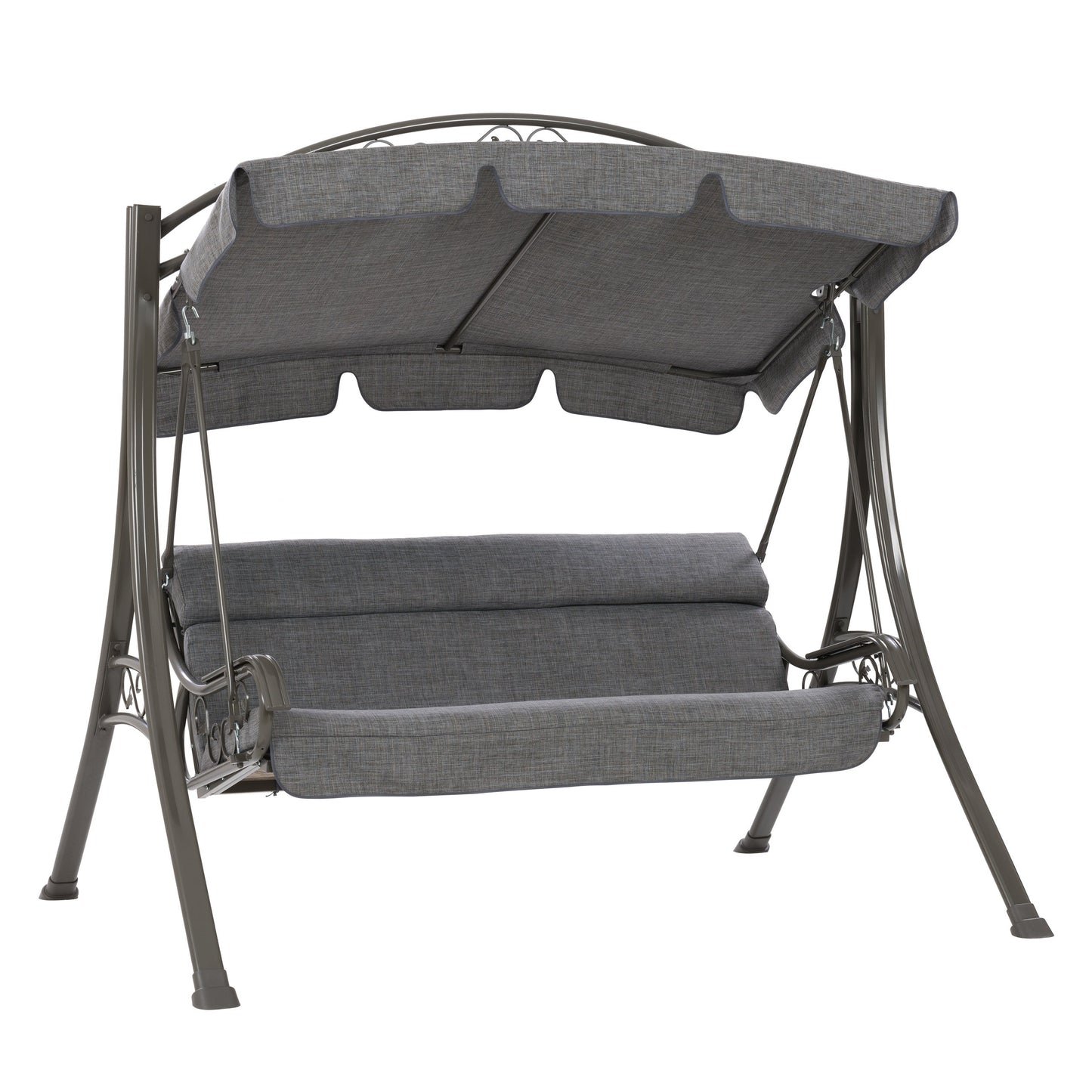 grey Patio Swing With Canopy Nantucket Collection product image by CorLiving#color_grey