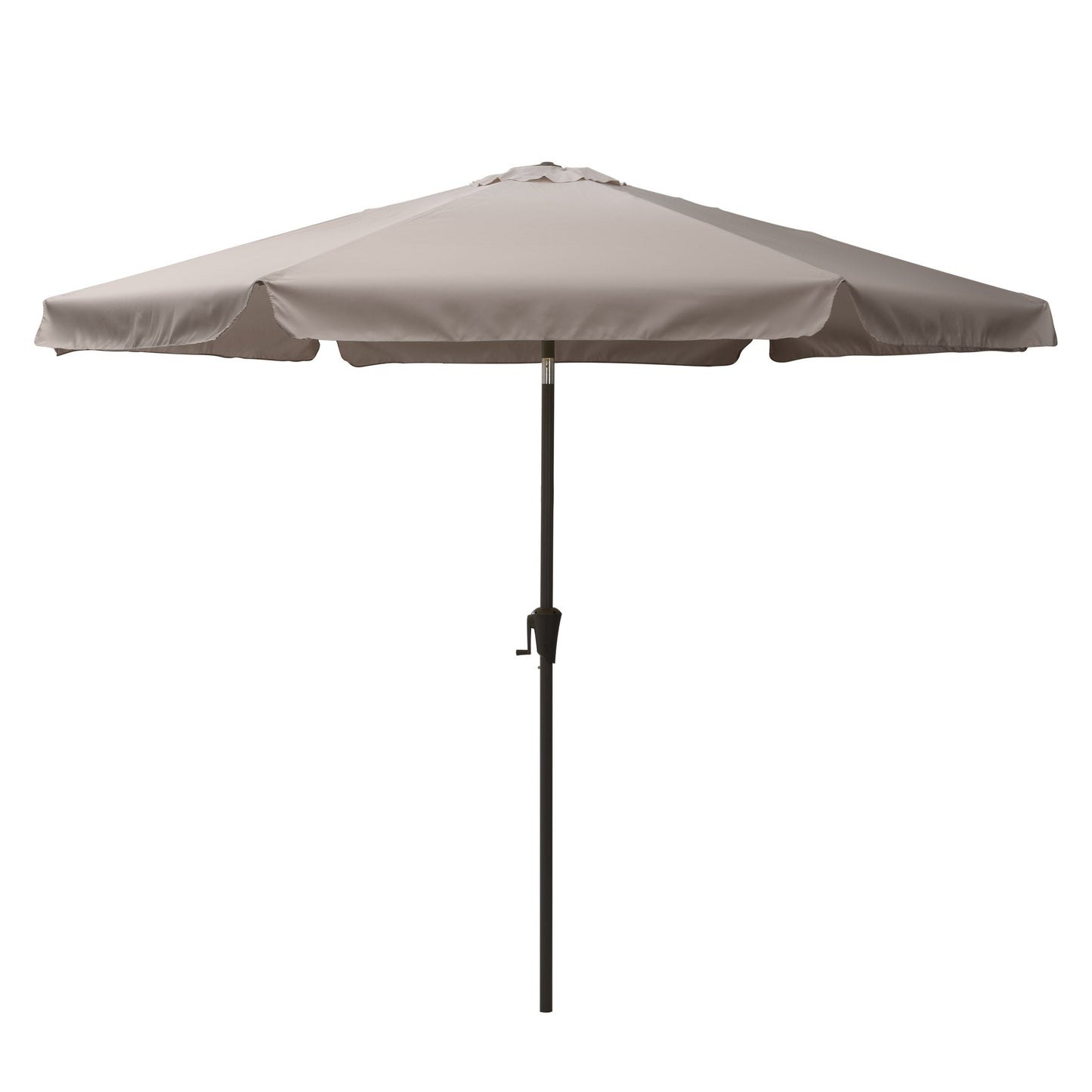 sand grey 10ft patio umbrella, round tilting with base 200 Series product image CorLiving#color_sand-grey