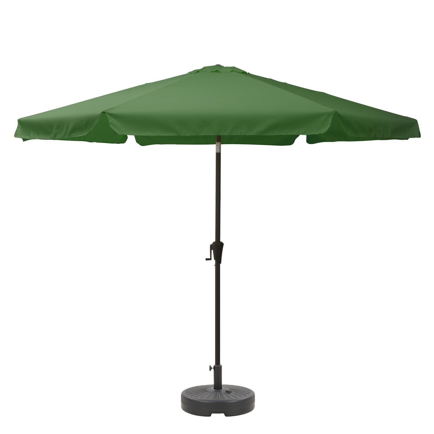 forest green 10ft patio umbrella, round tilting with base 200 Series product image CorLiving#color_forest-green