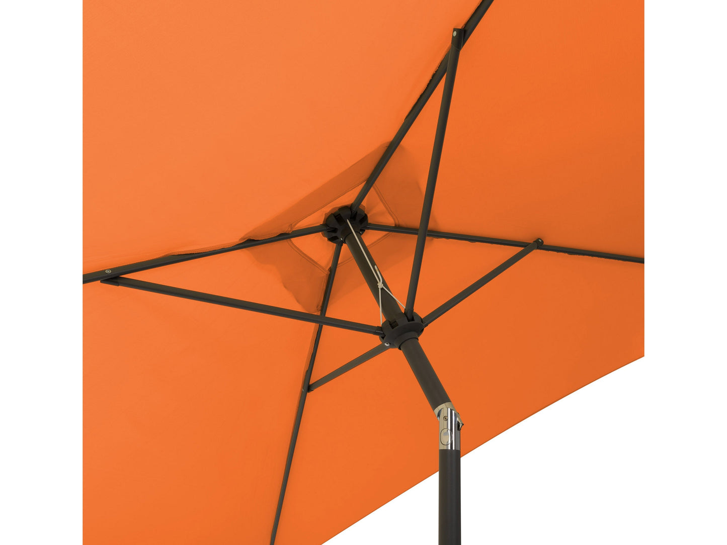 orange square patio umbrella, tilting 300 Series detail image CorLiving#color_orange