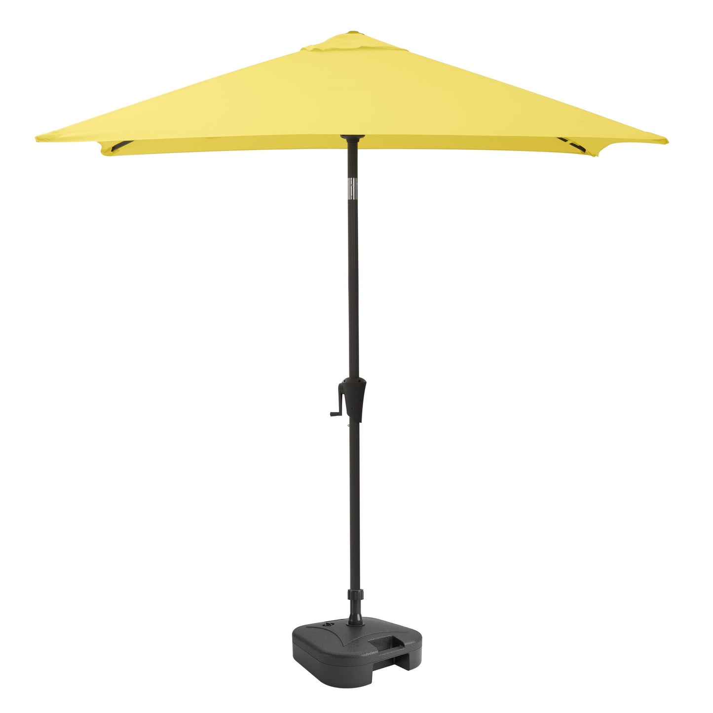 yellow square patio umbrella, tilting with base 300 Series product image CorLiving#color_yellow