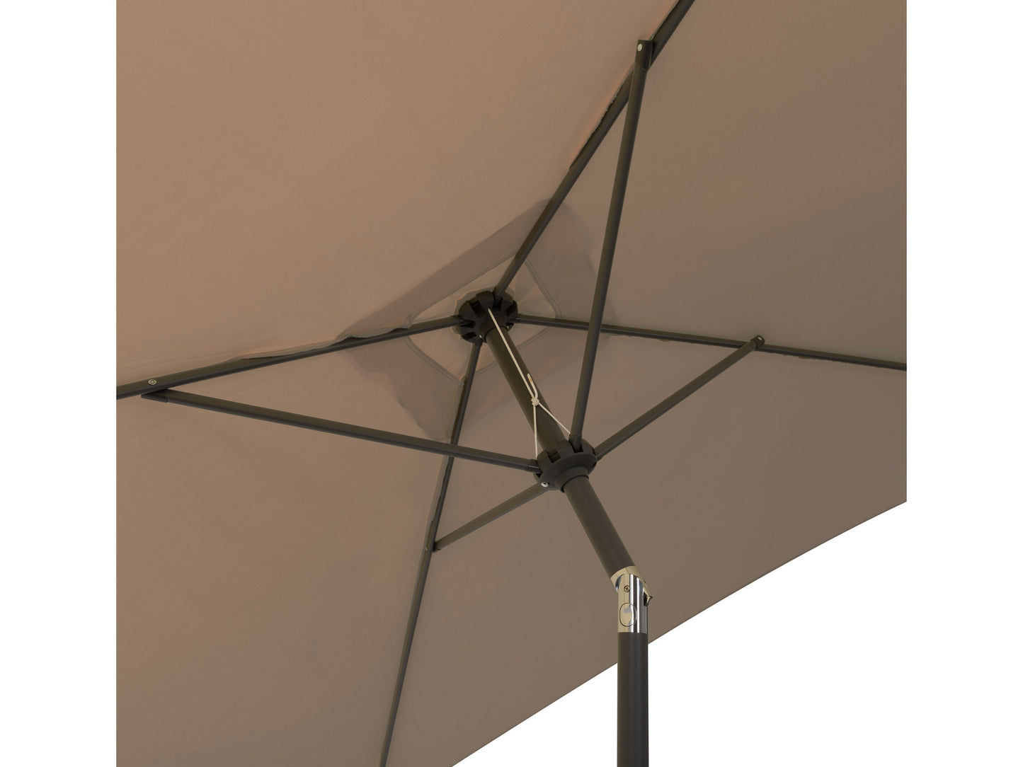 sandy brown square patio umbrella, tilting 300 Series detail image CorLiving#color_sandy-brown