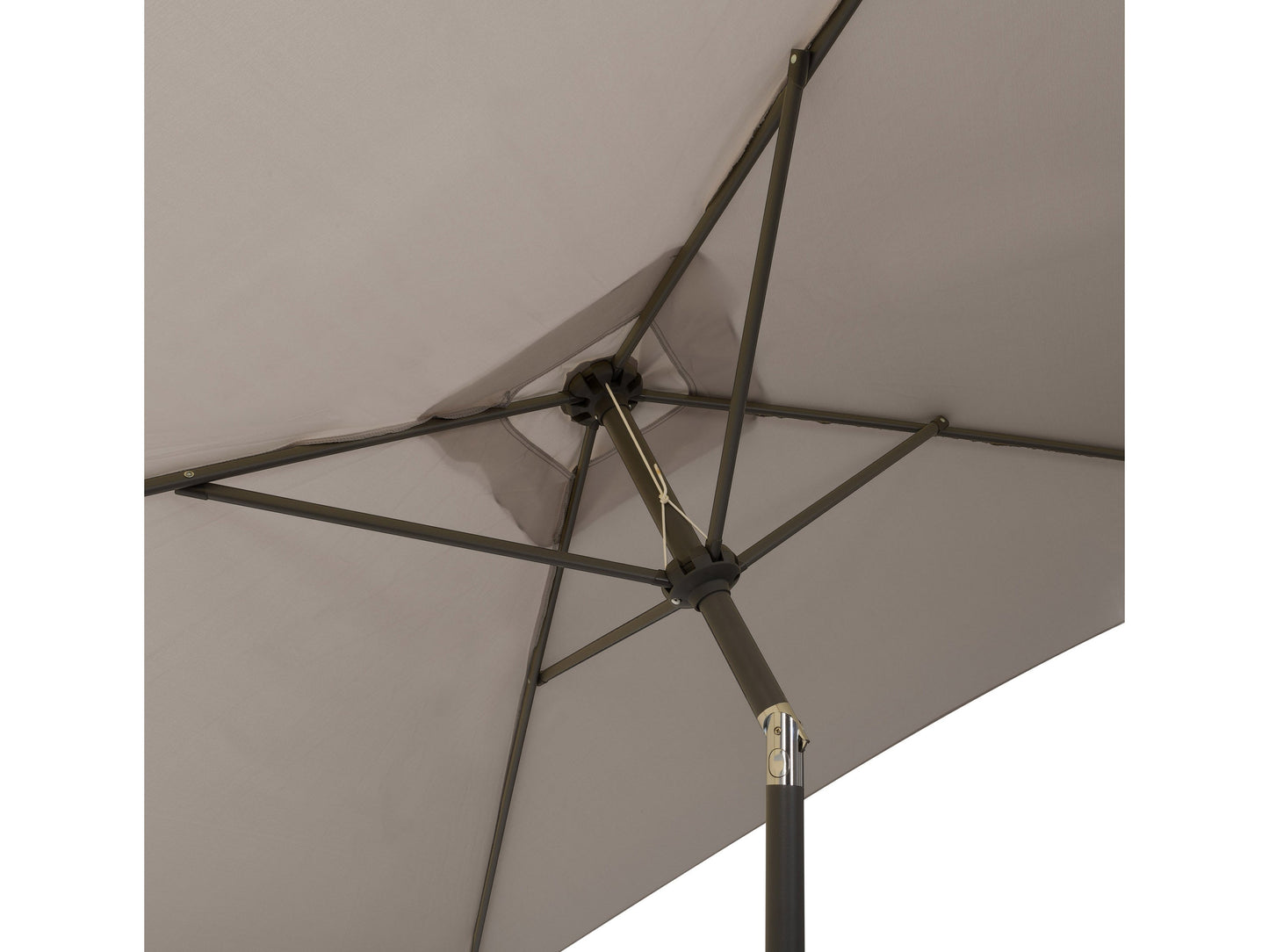 sandy grey square patio umbrella, tilting 300 Series detail image CorLiving#color_sandy-grey