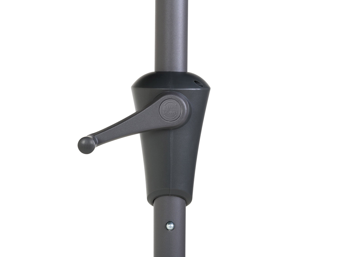 forest green square patio umbrella, tilting 300 Series detail image CorLiving#color_forest-green