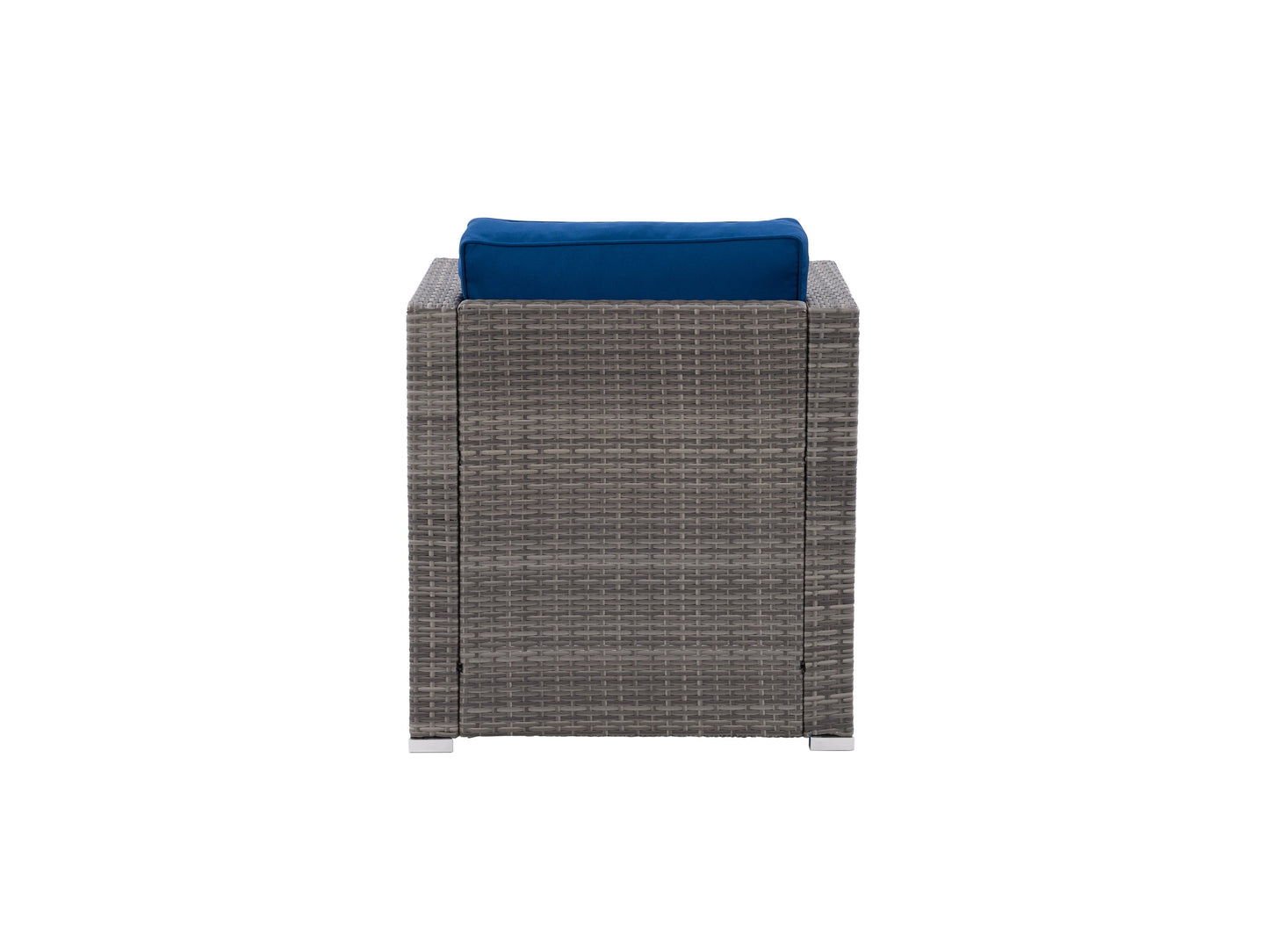 blended grey and oxford blue Wicker Armchair Parksville Collection product image by CorLiving#color_blended-grey-and-oxford-blue