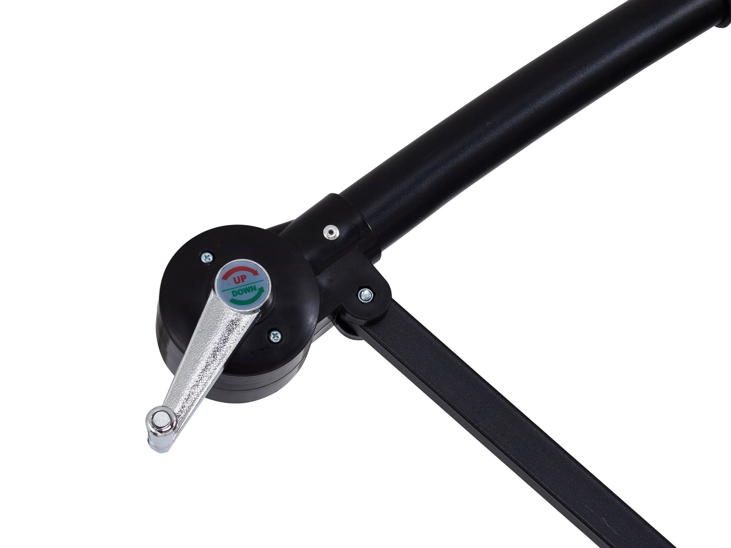 black cantilever patio umbrella, tilting Persist Collection detail image CorLiving#color_black