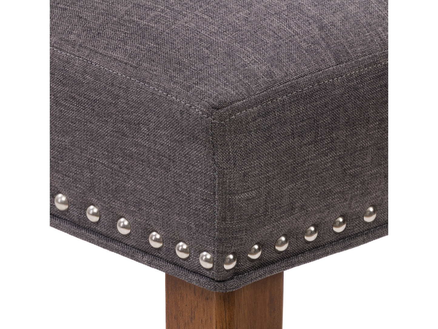 dark grey and hazelnut Mid Century Modern Dining Set 5pc Tiffany Collection detail image by CorLiving#color_tiffany-dark-grey-and-hazelnut