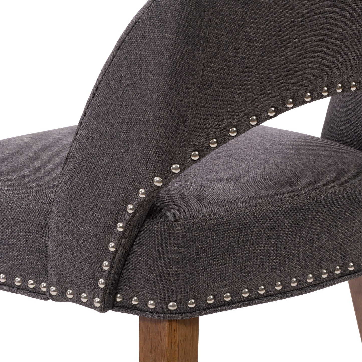 dark grey Mid Century Dining Chairs, Set of 2 Tiffany Collection detail image by CorLiving#color_dark-grey