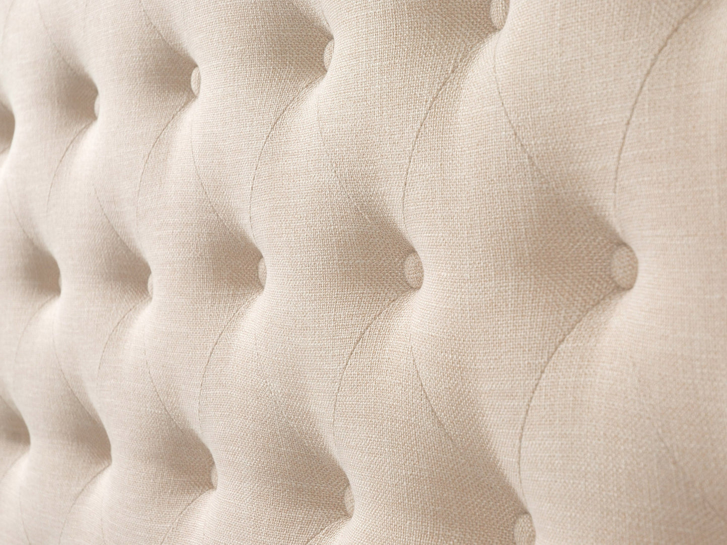 cream Tufted King Bed with Slats Fairfield Collection detail image by CorLiving#color_cream
