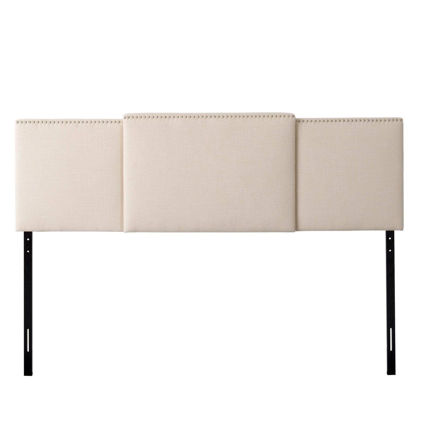cream Expandable Headboard, Full / Queen / King Mia Collection product image by CorLiving#color_cream