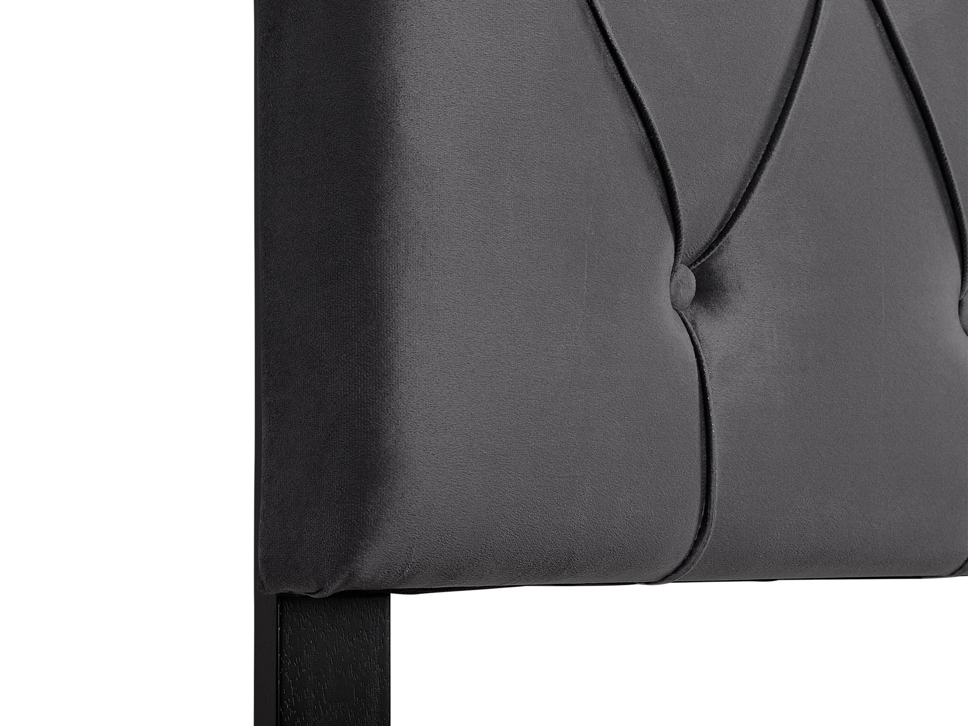 dark grey Velvet Headboard, Twin / Single Catalina Collection detail image by CorLiving#color_dark-grey