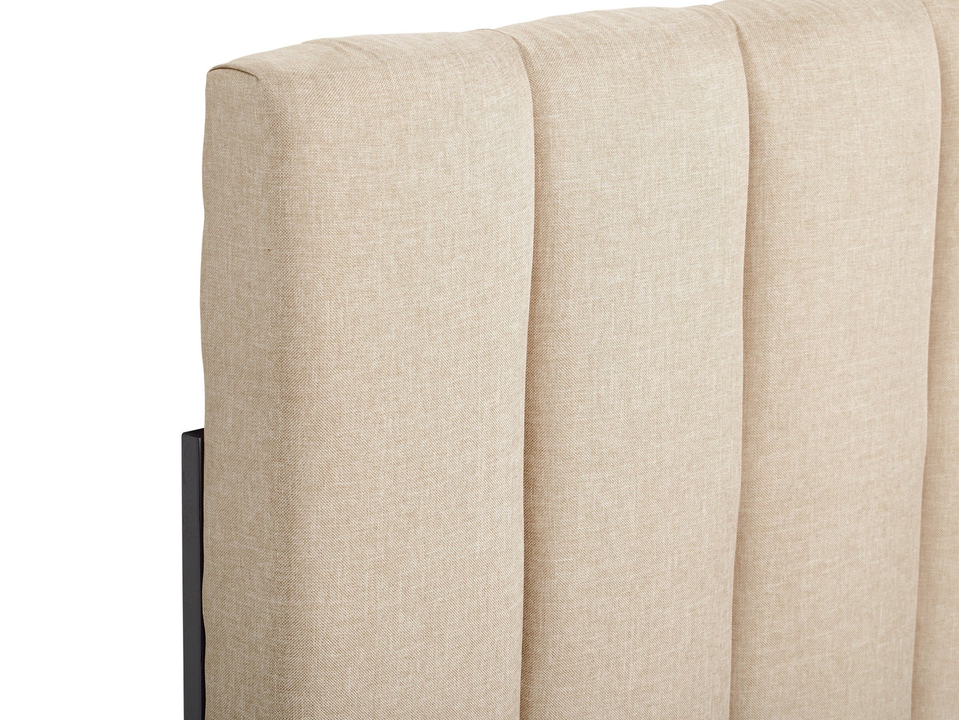 cream Panel Headboard, King Helena Collection detail image by CorLiving#color_cream