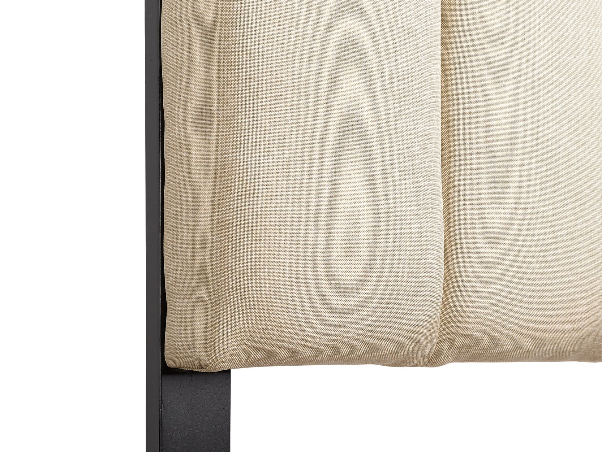 cream Panel Headboard, King Helena Collection detail image by CorLiving#color_cream