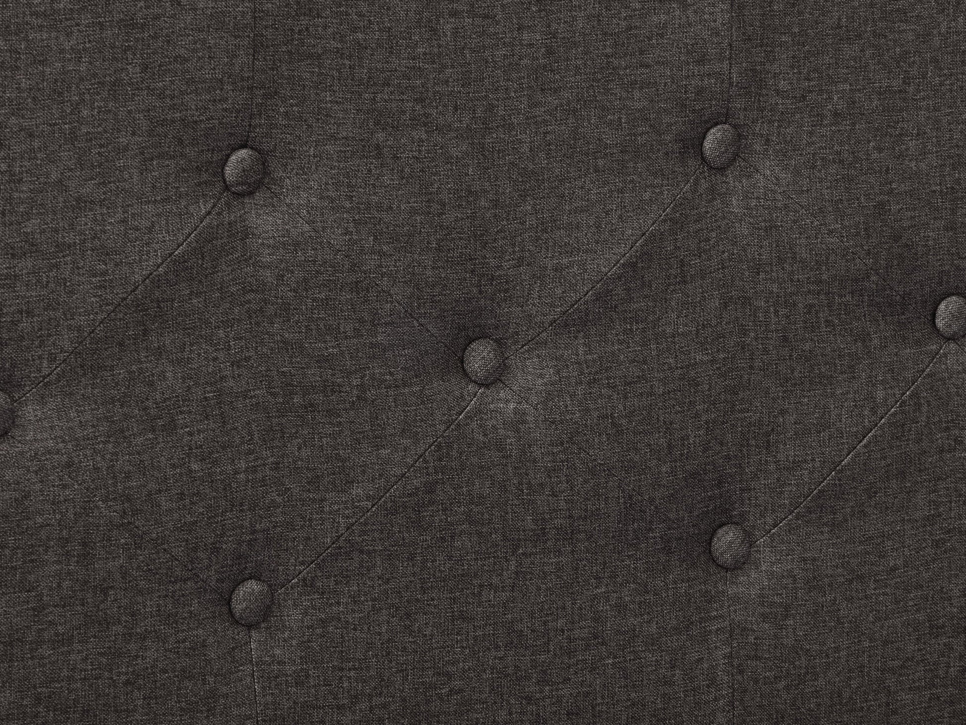 dark grey Button Tufted Double / Full Bed Nova Ridge Collection detail image by CorLiving#color_nova-ridge-dark-grey