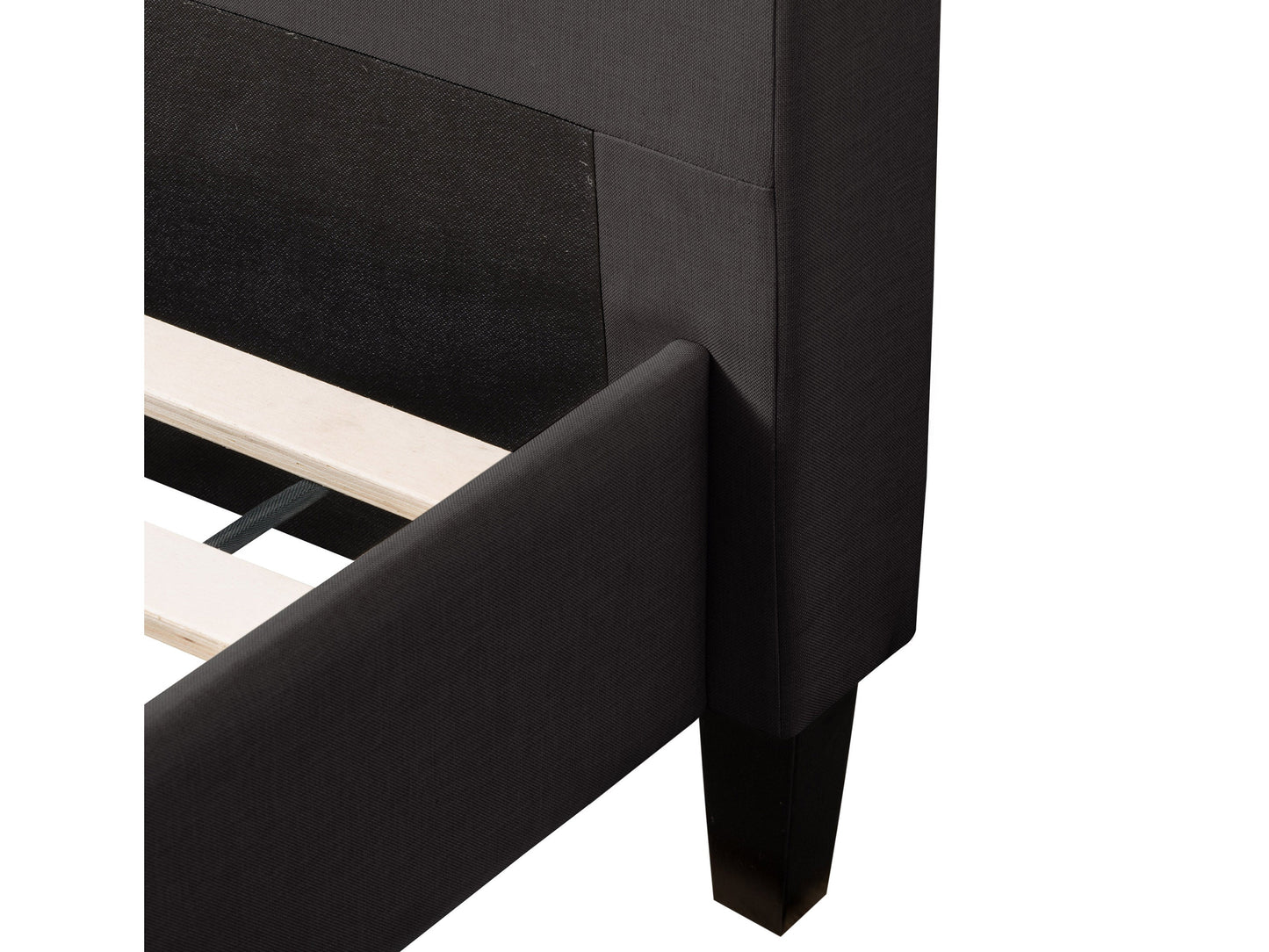 dark grey Upholstered Queen Bed Bellevue Collection detail image by CorLiving#color_bellevue-dark-grey