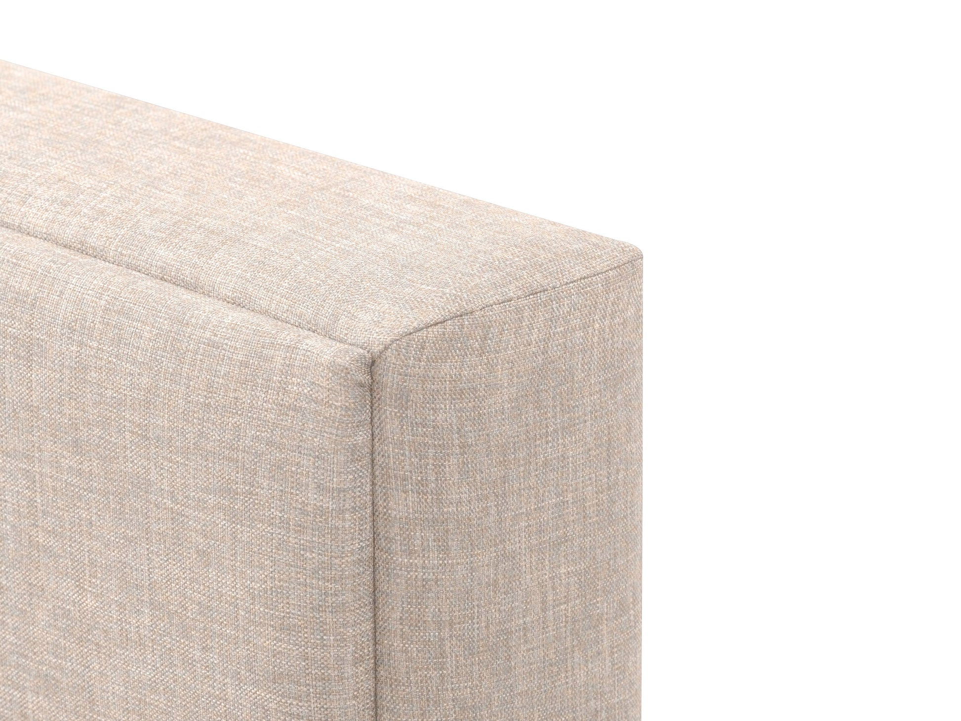 cream Upholstered King Bed Bellevue Collection detail image by CorLiving#color_bellevue-cream