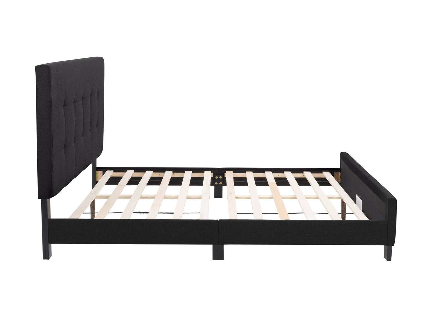 black Queen Panel Bed Ellery Collection product image by CorLiving#color_ellery-black